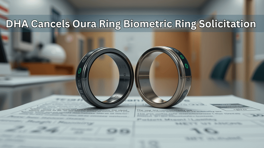 DHA Cancels Oura Ring Biometric Ring Solicitation