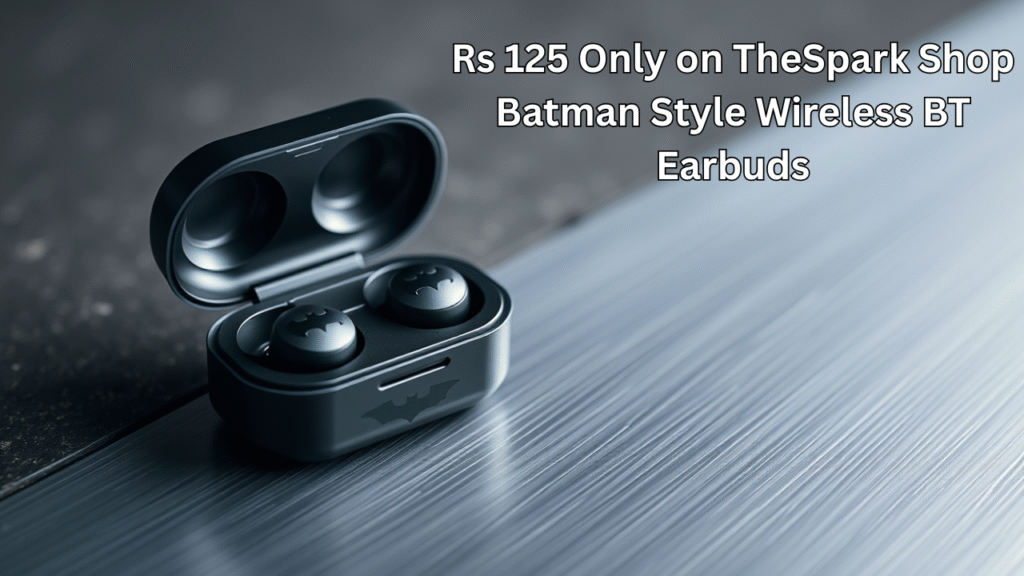 Rs 125 Only on TheSpark Shop Batman Style Wireless BT Earbuds