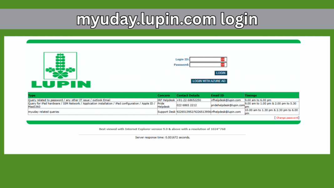 myuday.lupin.com login_ Quick Guide for Employees