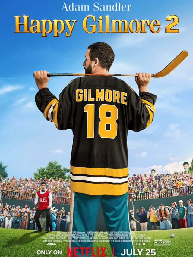 happy gilmore 2 official poster featuring adam sandler in golf gear
