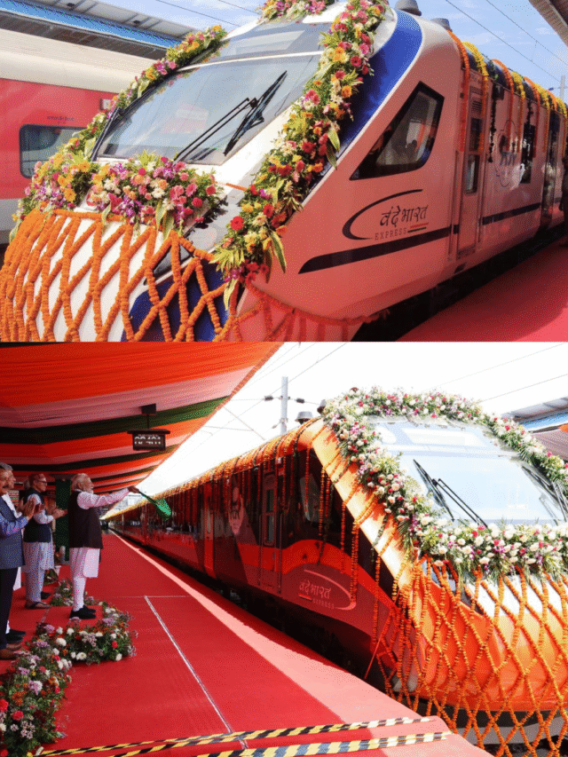 pm modi flags off 3 new vande bharat trains, sleeper launch soon