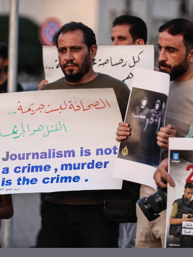 protests erupt worldwide over killing of al jazeera gaza journalists
